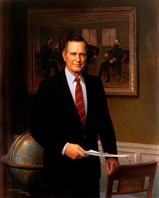 George H. W. Bush portrait