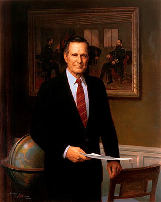 Portrait of George H. W. Bush